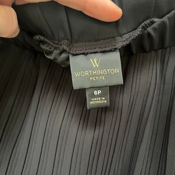 Nwt worthington pleated tiered ruffle skirt - Picture 5 of 5